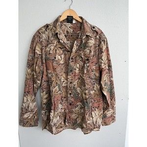 Outdoor sportswear Camouflage long sleeve button down Size XL